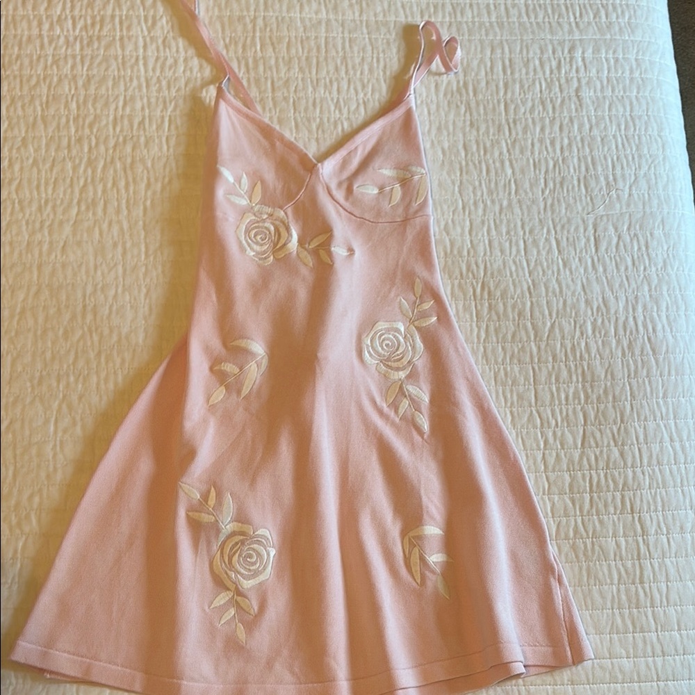 Meshki Pink Sleeveless Mini Sundress
